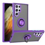 Wholesale Tuff Slim Armor Hybrid Ring Stand Case for Samsung Galaxy S22 Ultra 5G (Purple)